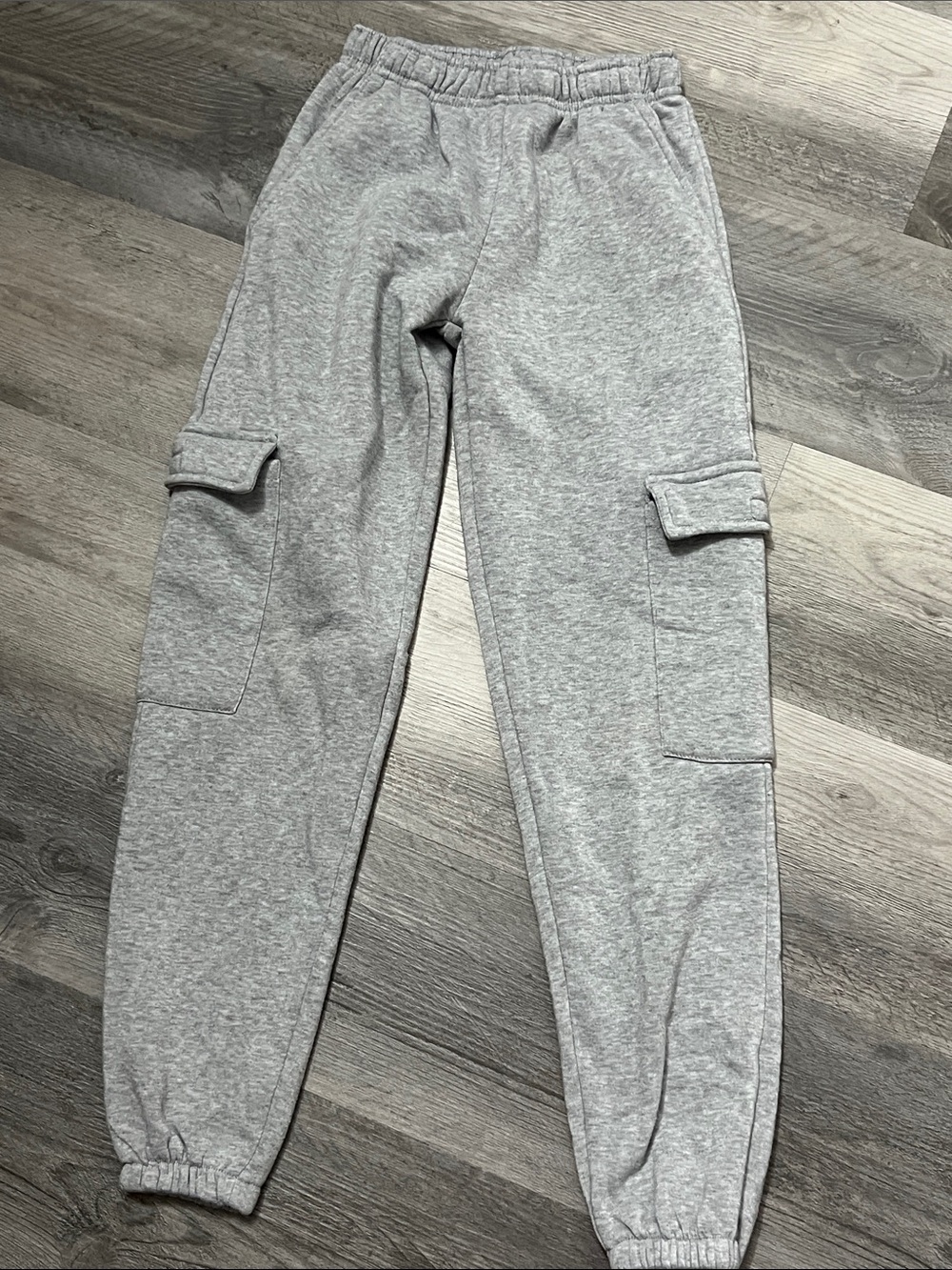 Kids Gray Cargo Jogger Sweatpants - Soft Casual Bottoms